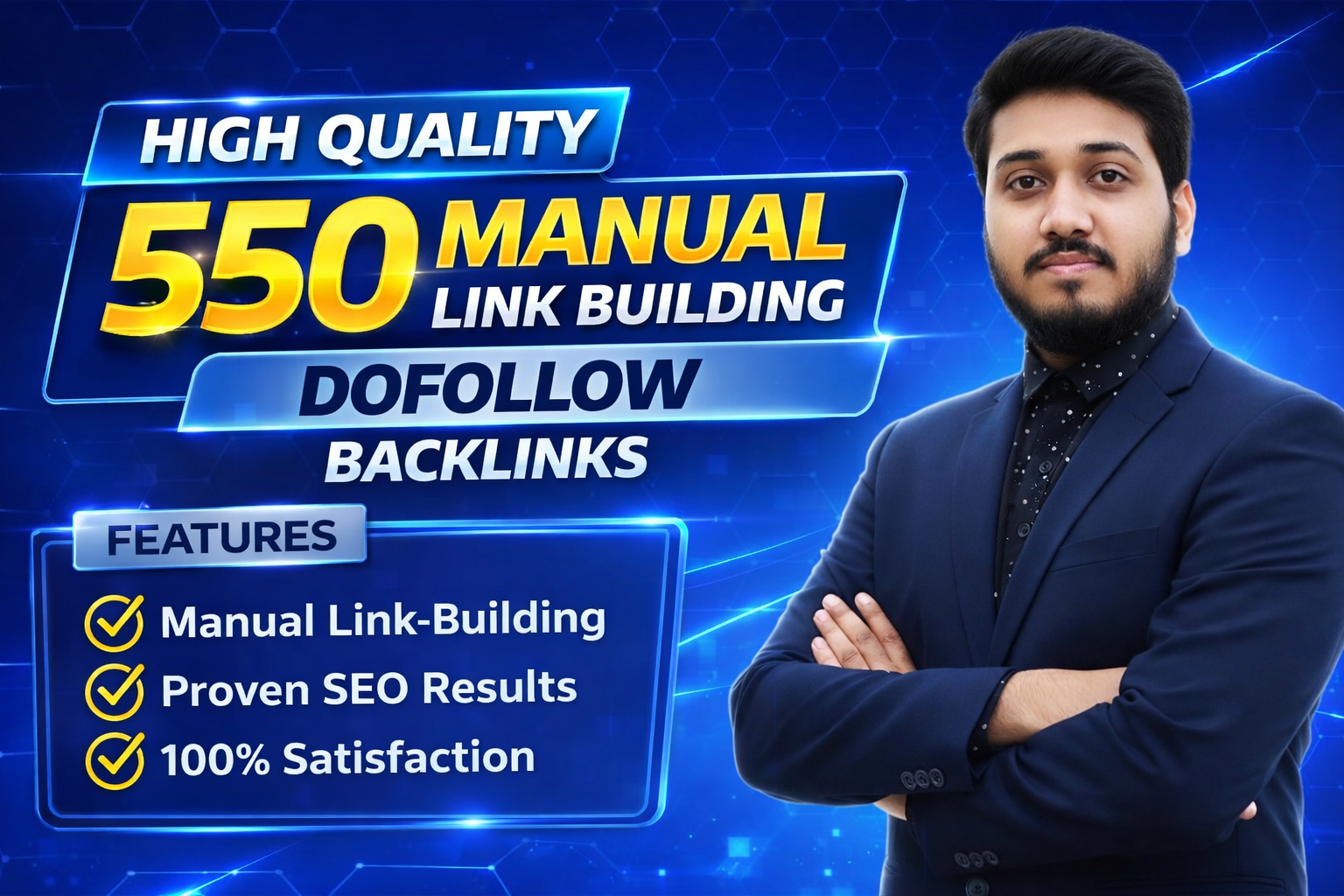 Powerful 550 High Quality SEO Dofollow Backlinks For Google Ranking