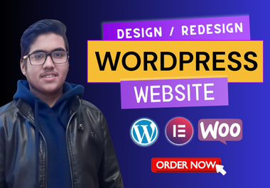 I will design redesign wordpress website elementor Pr...
