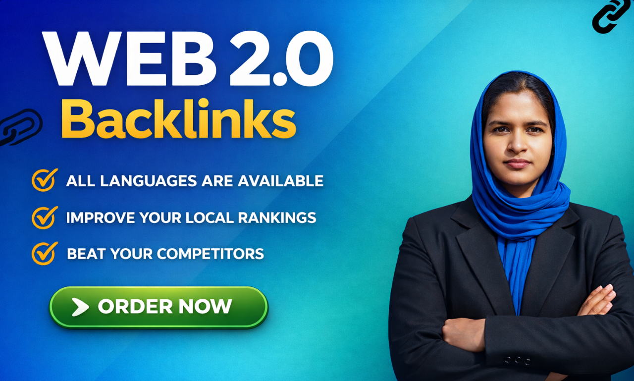 I will build 100 web2.0 backlinks 