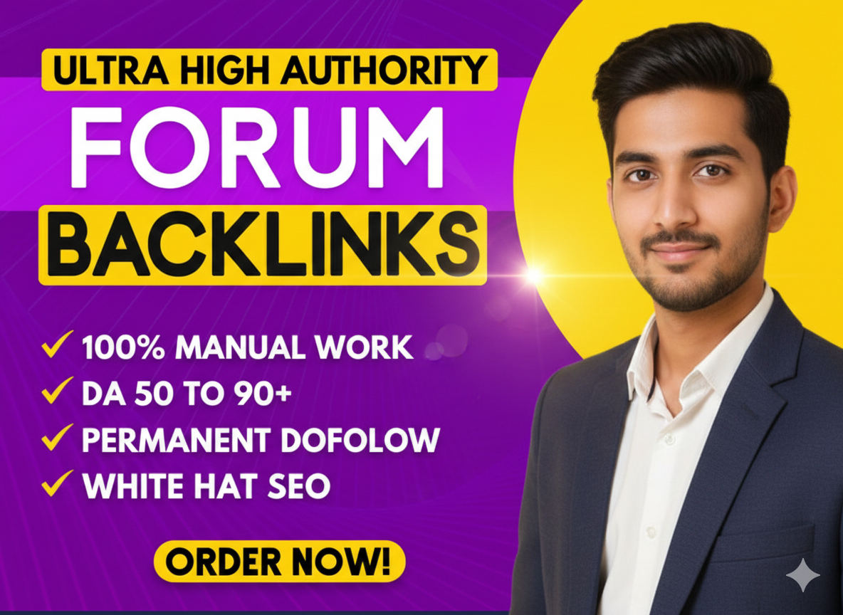 I will provide 70+ High DA Manual Forum Posting Backlinks for Google Ranking
