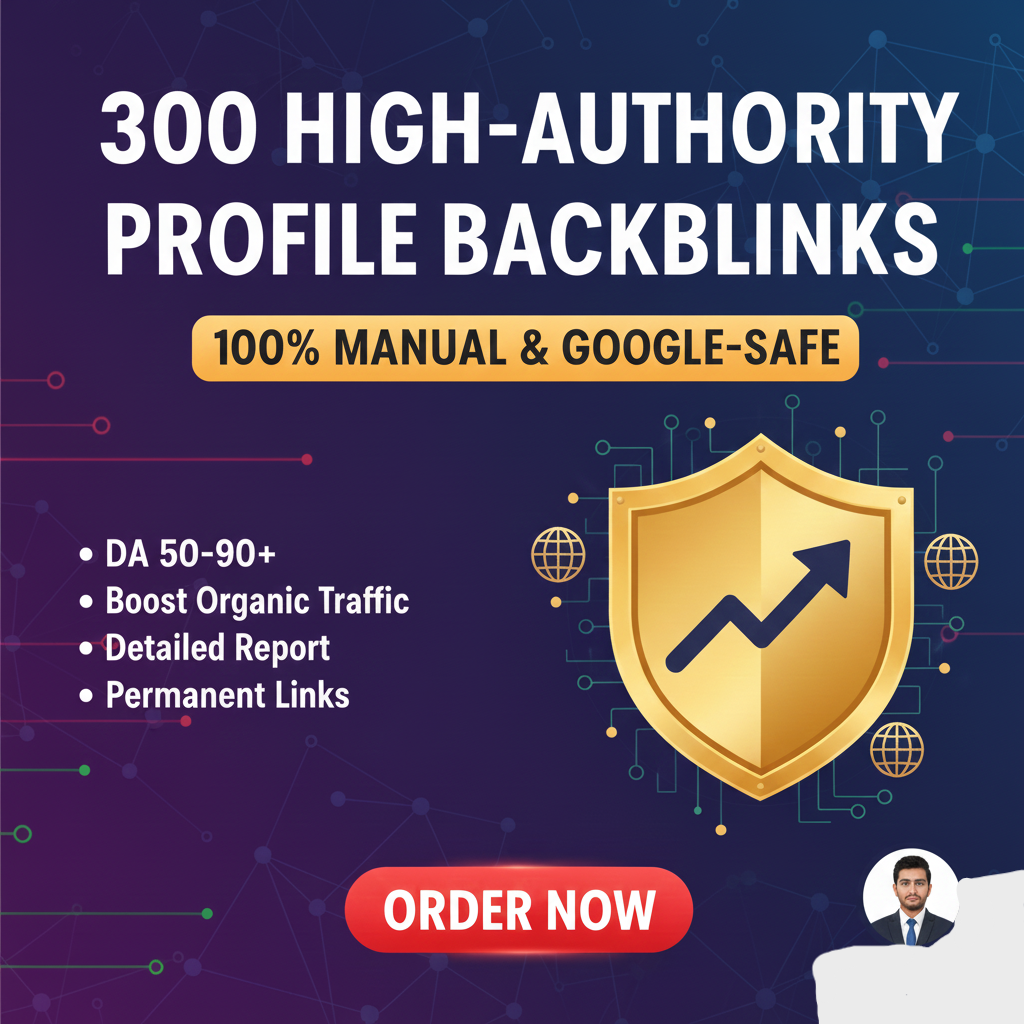 I will provide 300 High DA Manual Profile Backlinks f...