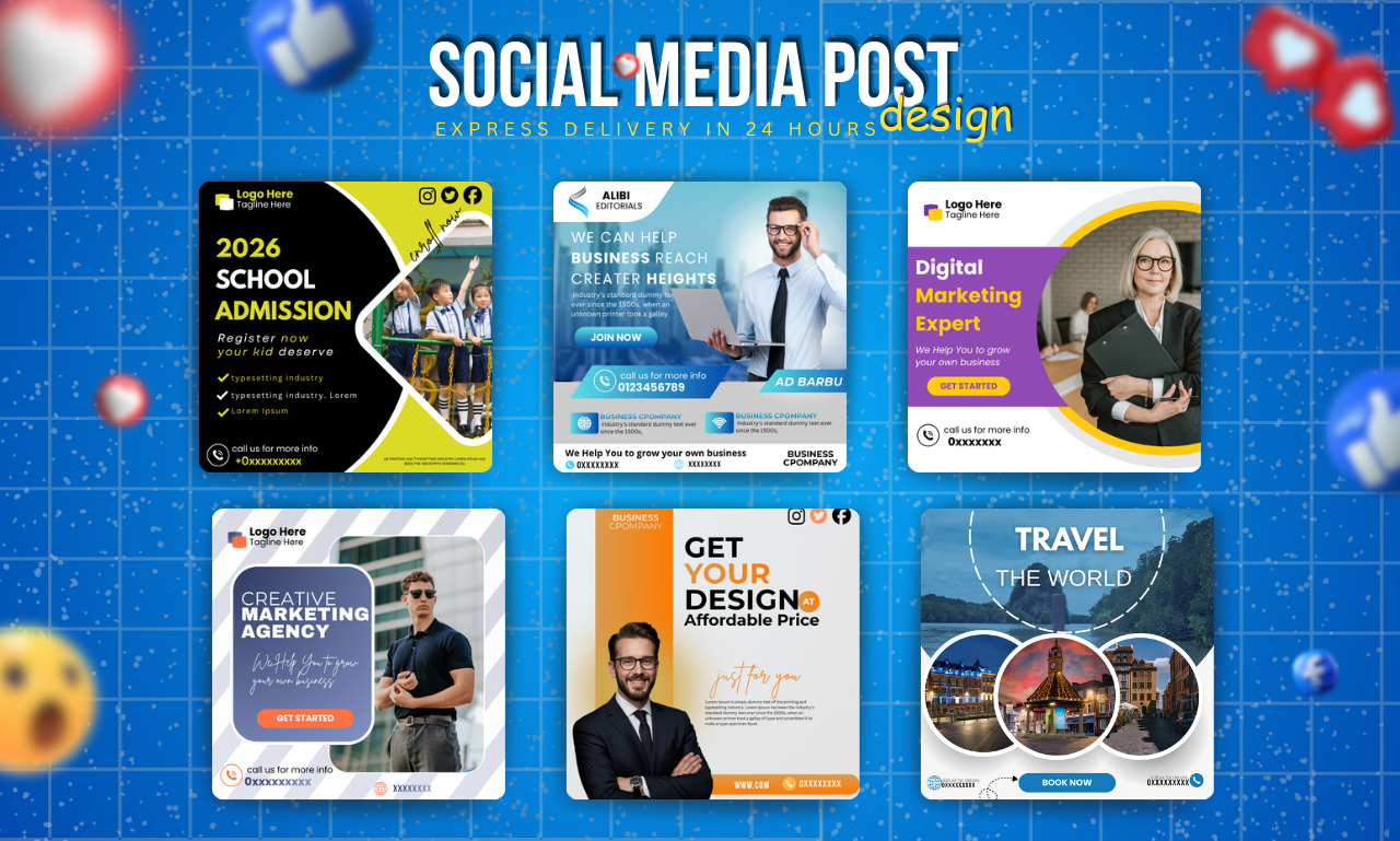 Design 8 Premium Ad Creatives for Instagram & Brands and custom canva templates