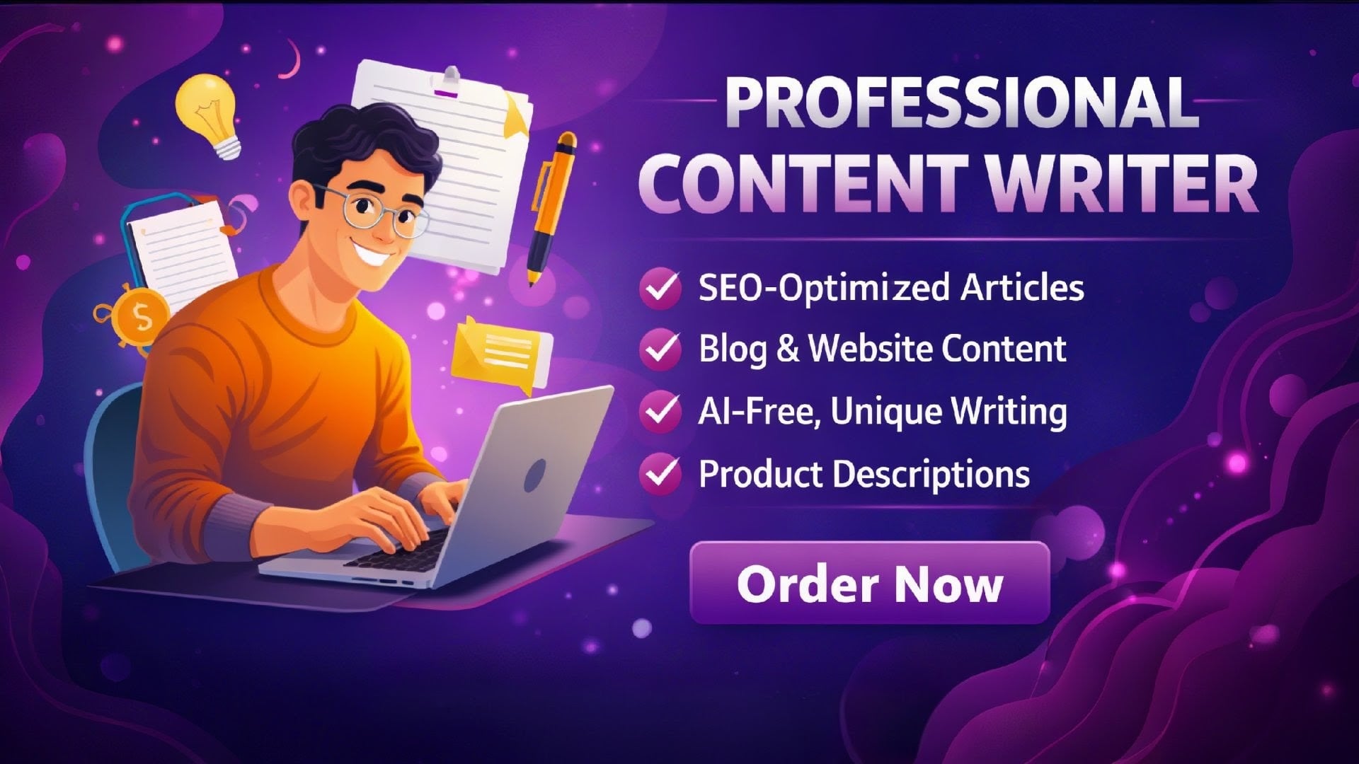 Will provide professionally written SEO content on your topic.