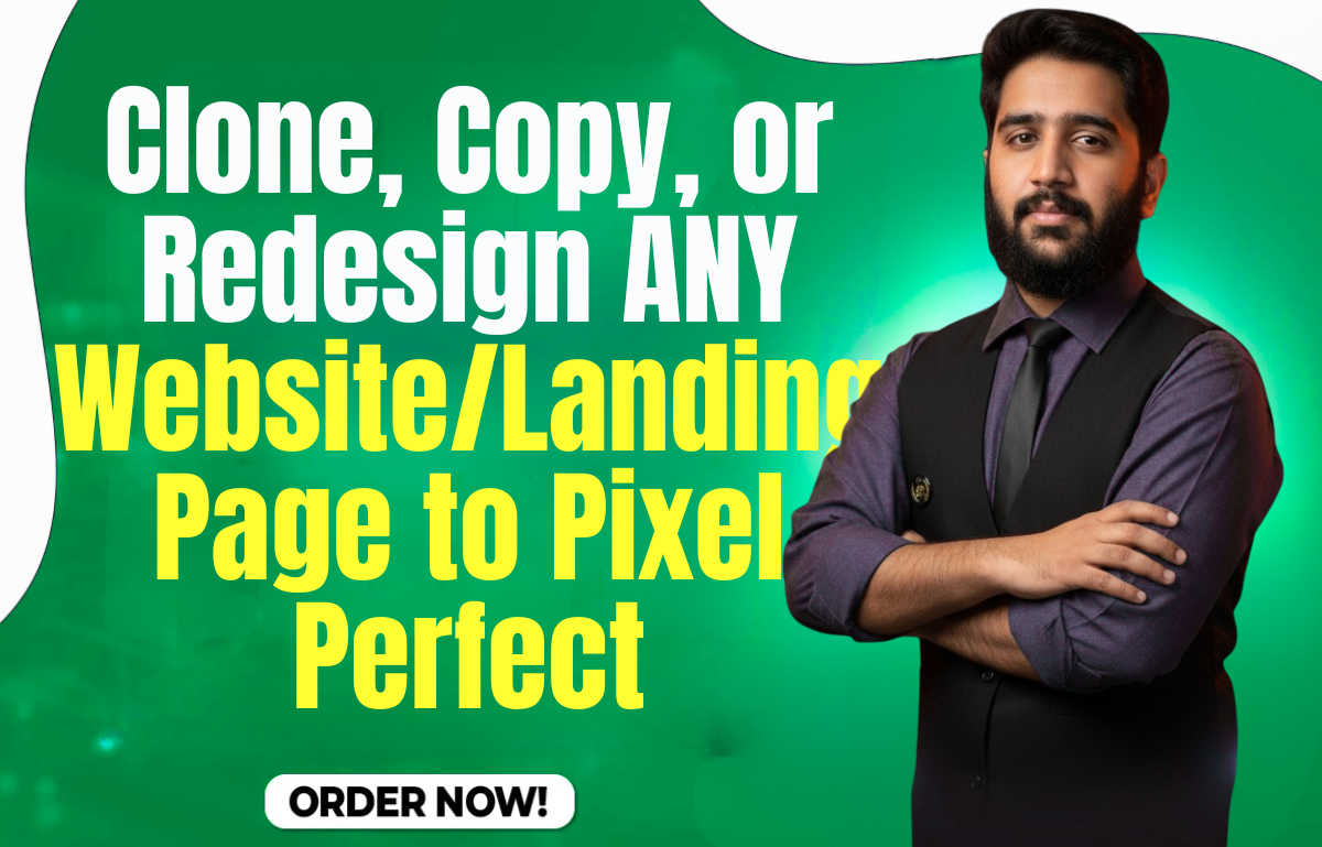 I will Clone, Copy, or Redesign ANY Website/Landing Page to Pixel Perfect