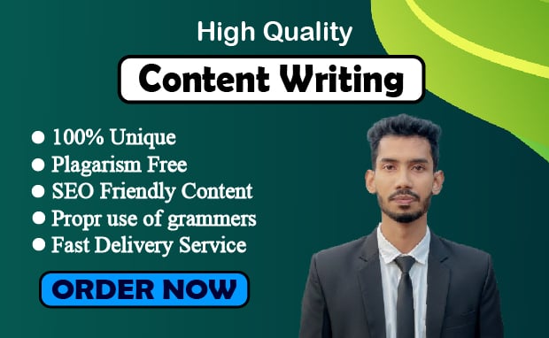 I will be the best 1000 word Content Writer for you.