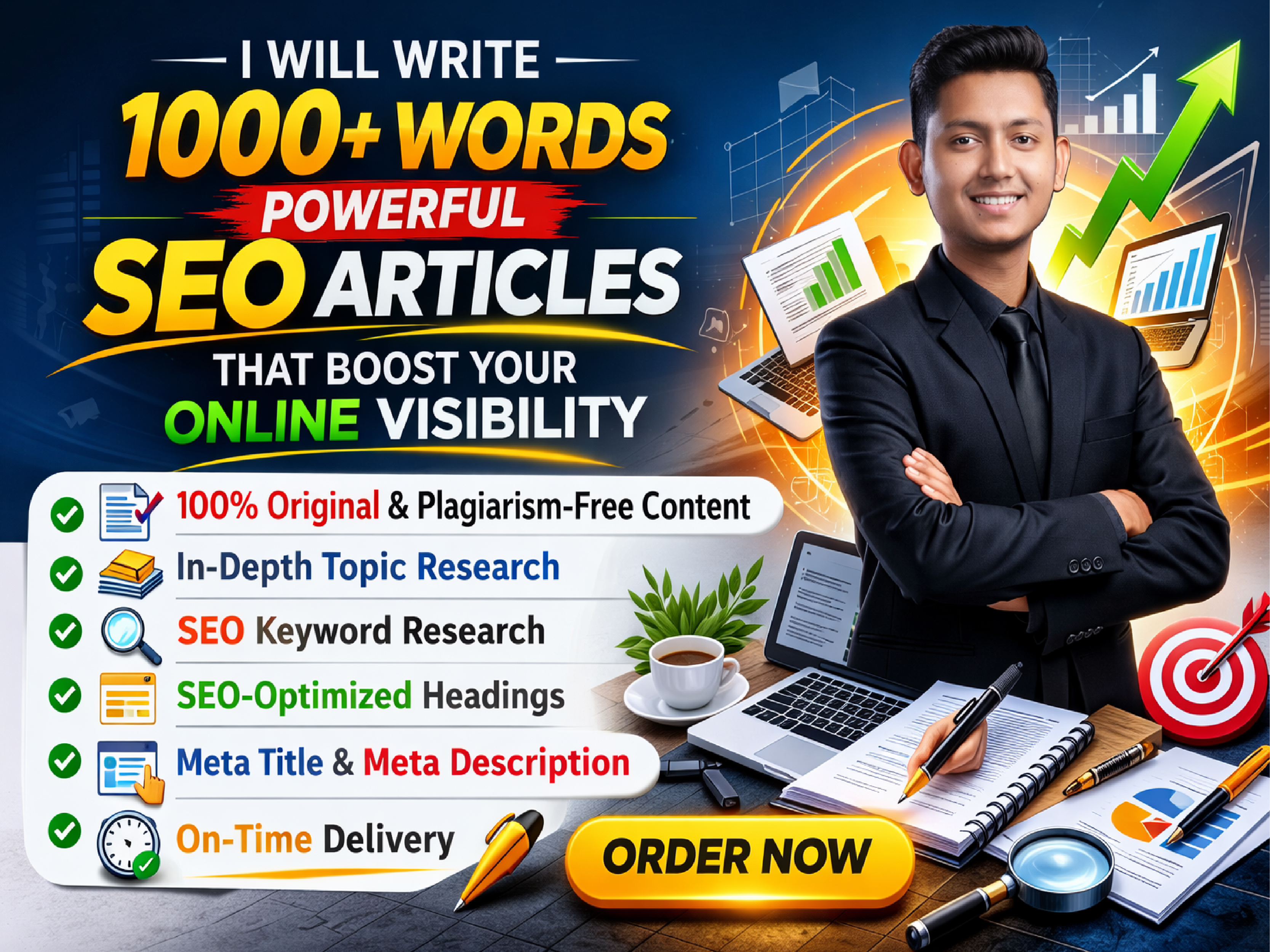 I will write 1000+ words powerful SEO articles that boost your online visibility