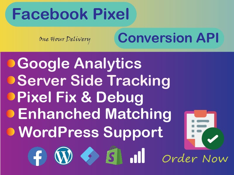 I will set up Facebook Pixel Conversion API, GA4 and Server-Side Tracking via GTM (14.5 Fixed)