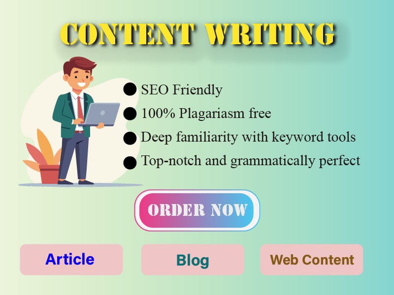 I will write 999+ Words SEO Optimized, Plagiarism-Free Content on any topic for blogs & Websites