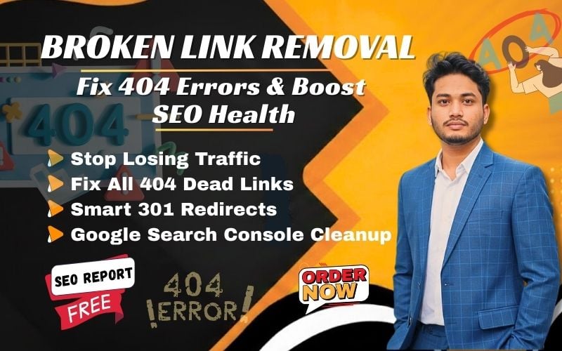 I will fix all broken links and 404 errors with 301 redirects to recover traffic