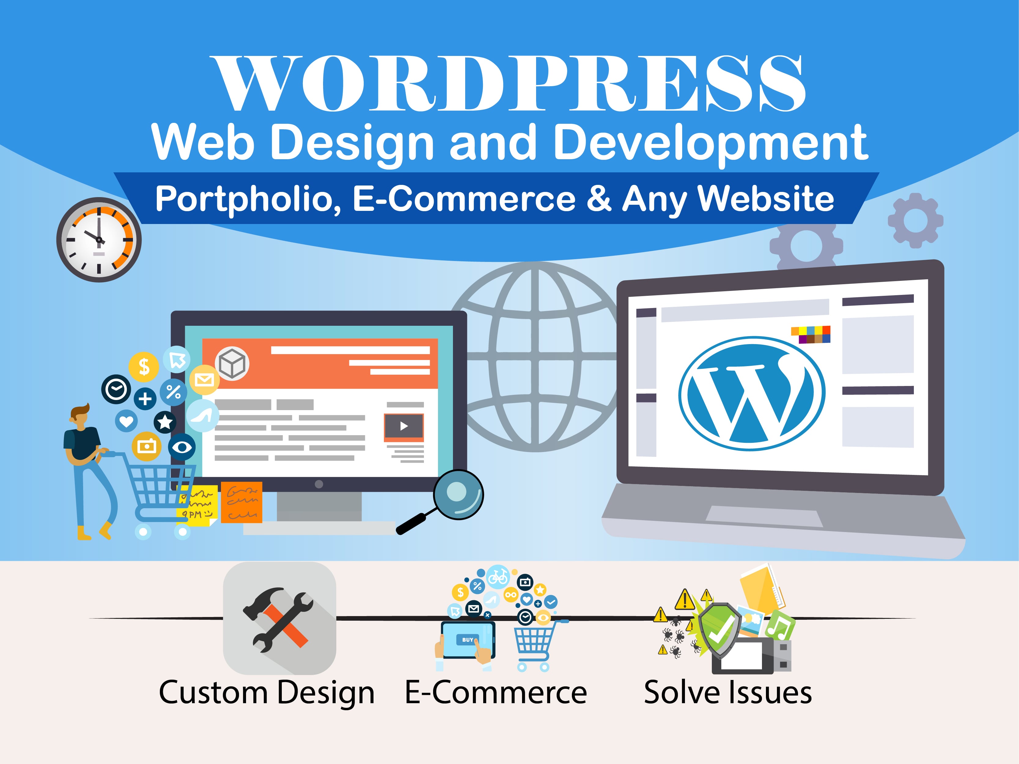 I will design and develop modern WordPress website for your business