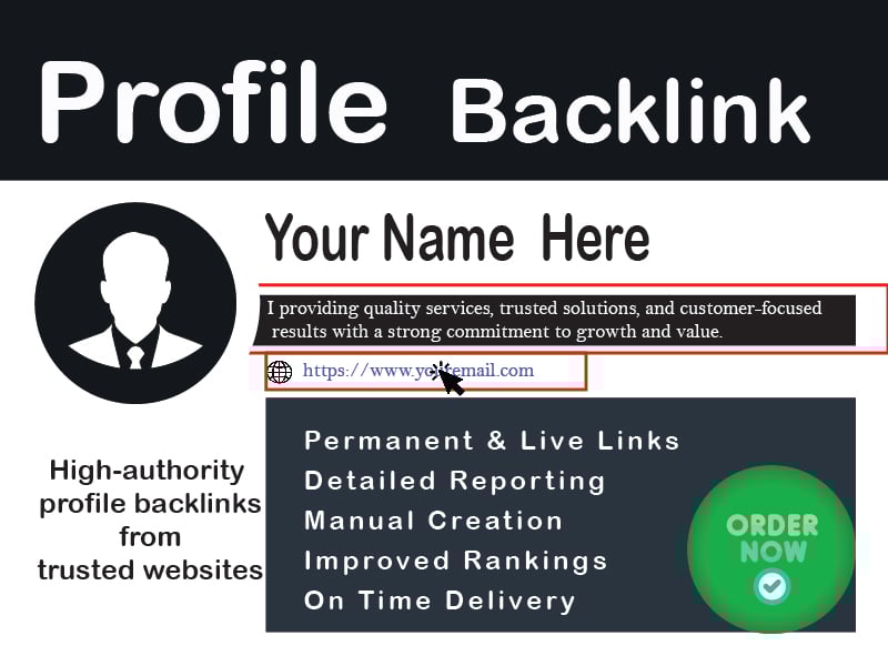 Safe & Powerful 100 Profile Backlinks for Website...