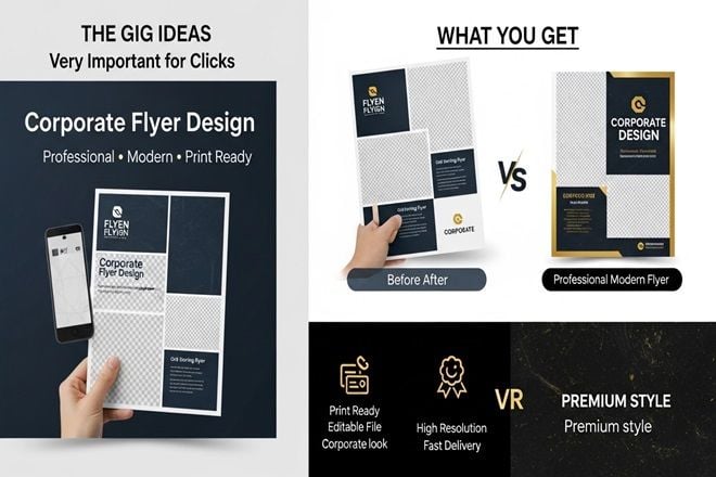 I will design a professional corporate flyer for your Business