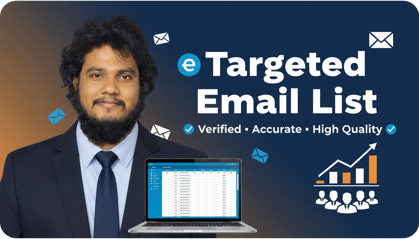 I will provide a targeted email list for your business