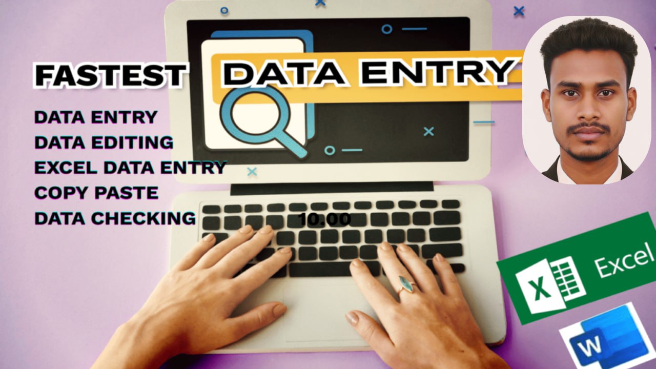 I will do professional data entry, web research, copy paste tasks