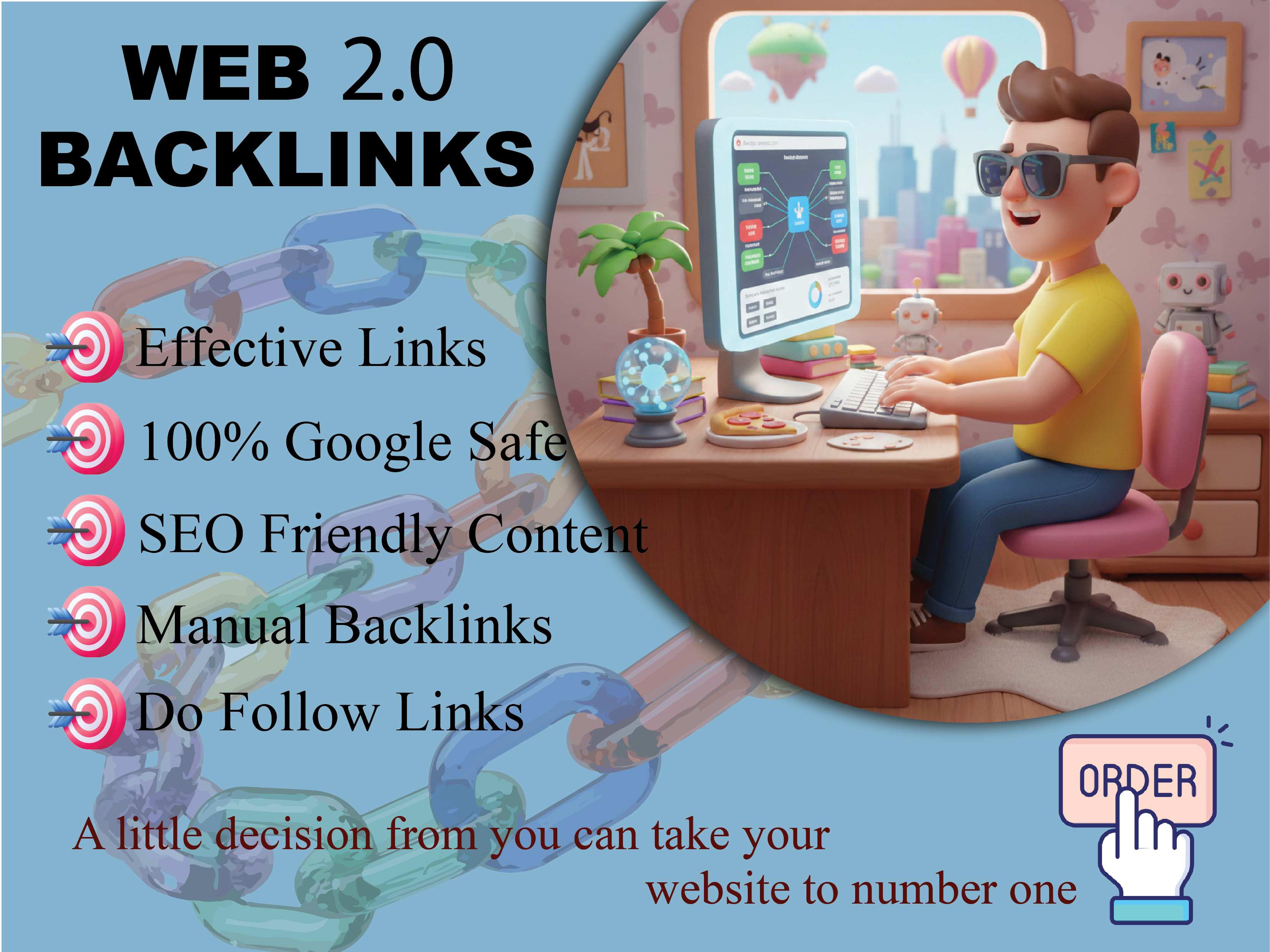 I will create 100 high authority web 2.0 properties with niche content