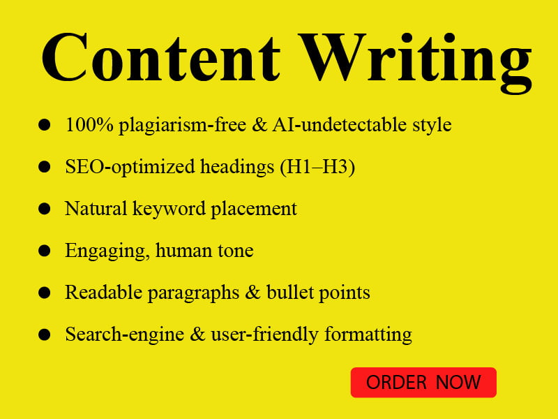 I will create high quality plagiarism free SEO content