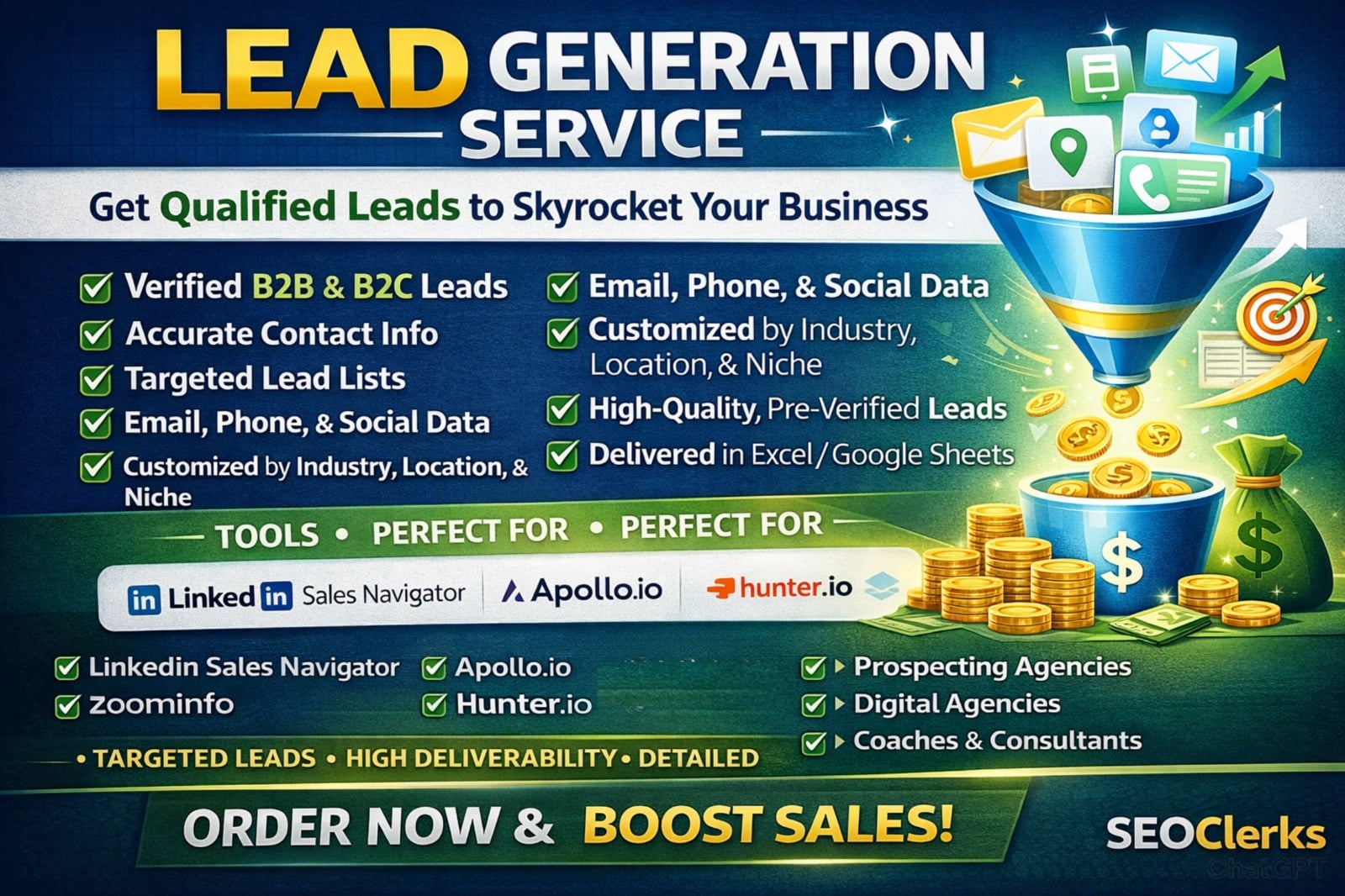 Get 100 Great B2B and B2C Leads for you