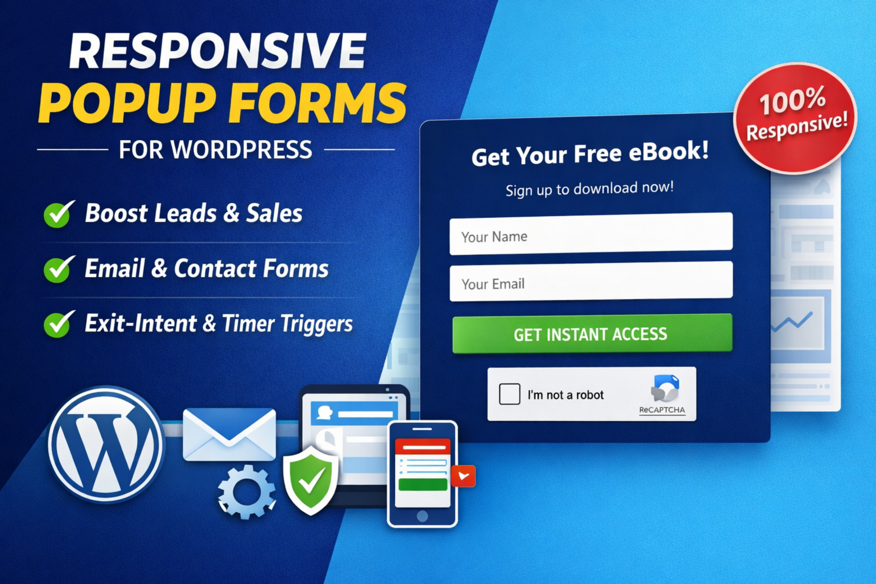I will create a high -converting MailChimp popup form on WordPress