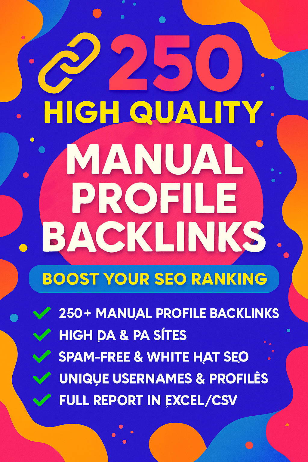 Boost Your SEO Ranking 250 High Quality Manual Profile Backlinks 