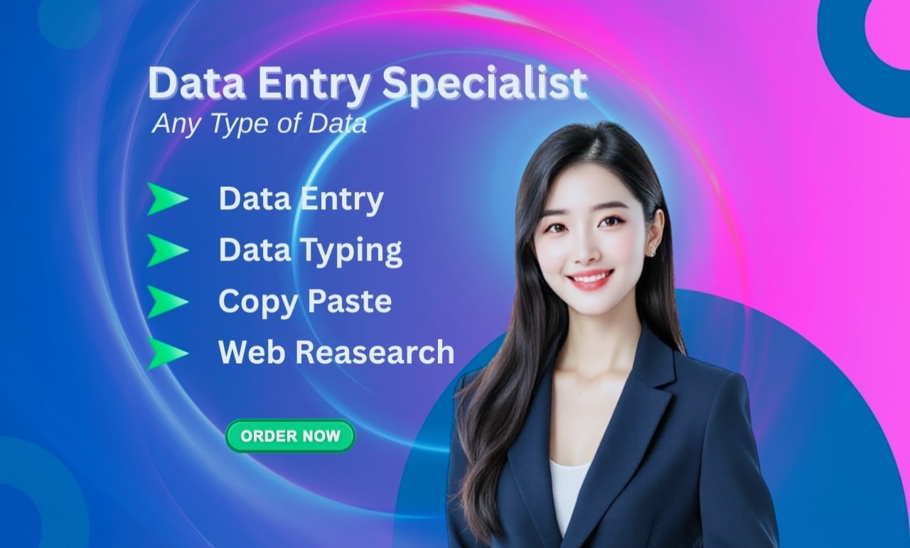 Accurate Data Entry, Excel, Copy Paste and Web Research
