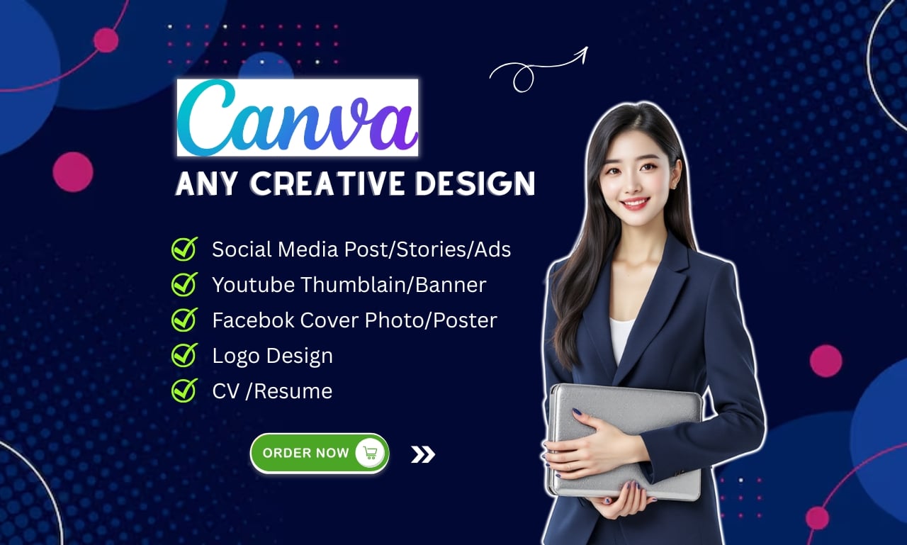 I will design professional canva pro Graphics Editable