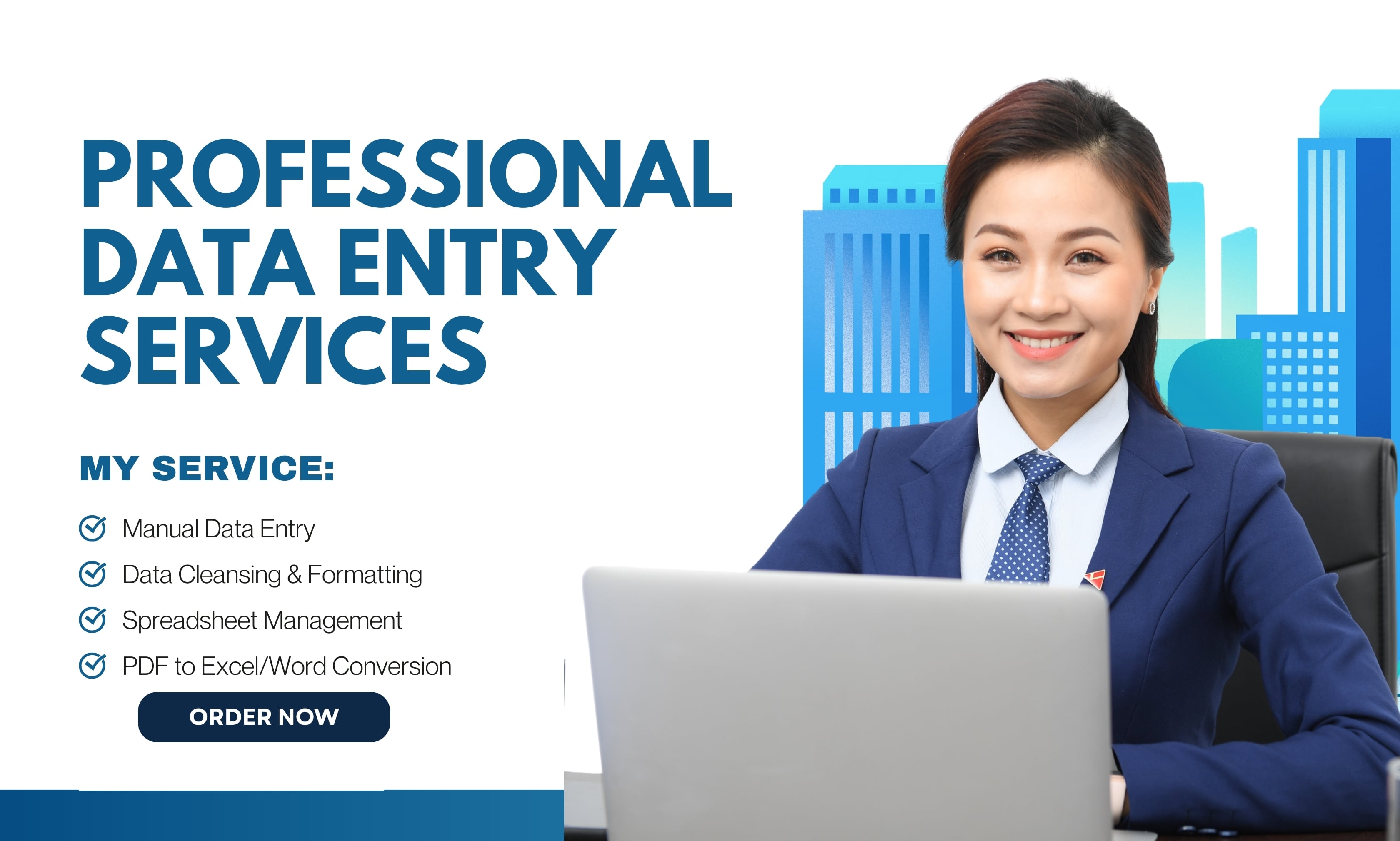  I will do fast Excel data entry and PDF to Excel conversion