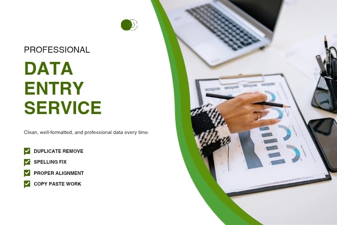 I will do data entry work report