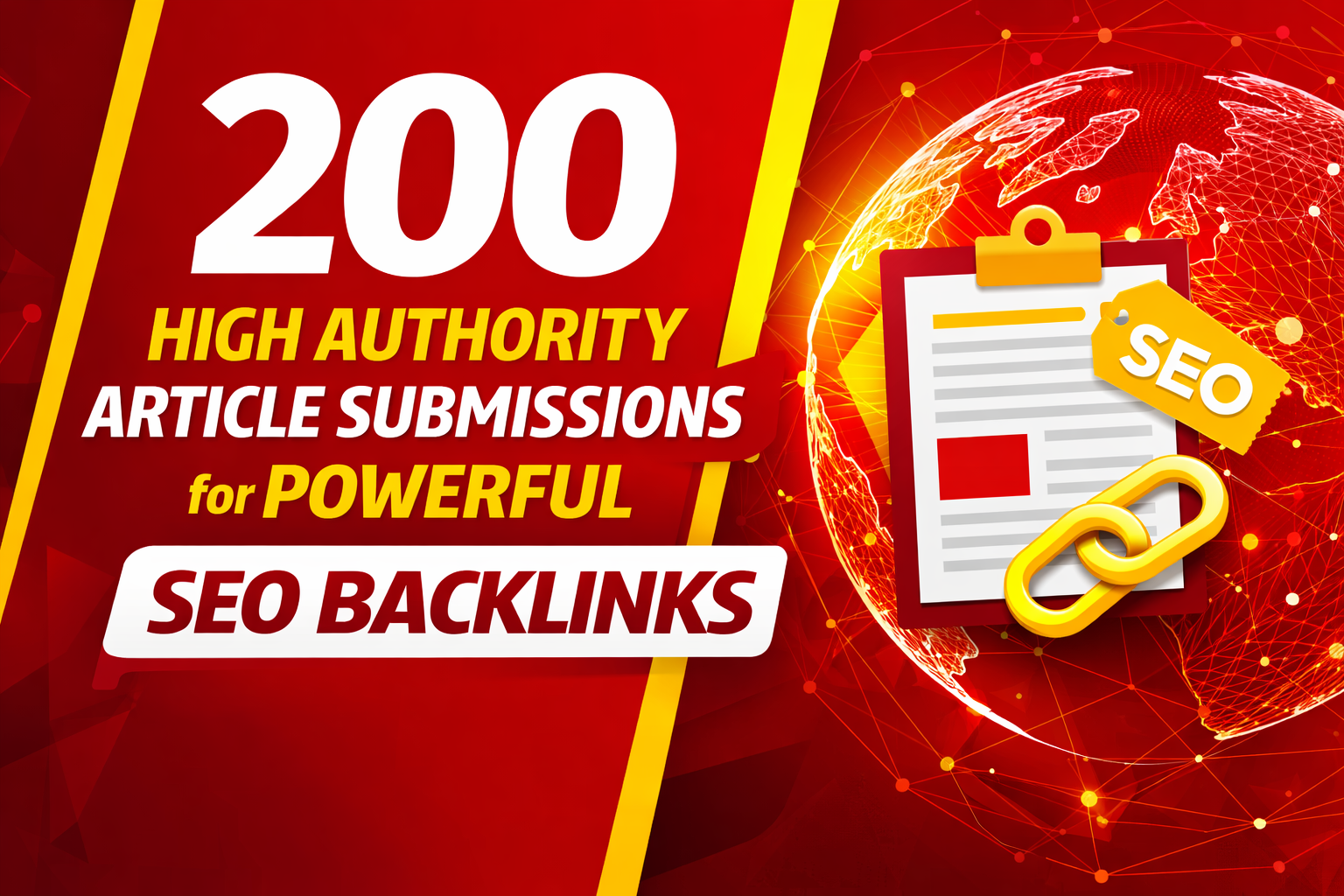 I Will Do 200 High Authority Article Submissions for Powerful SEO Backlinks