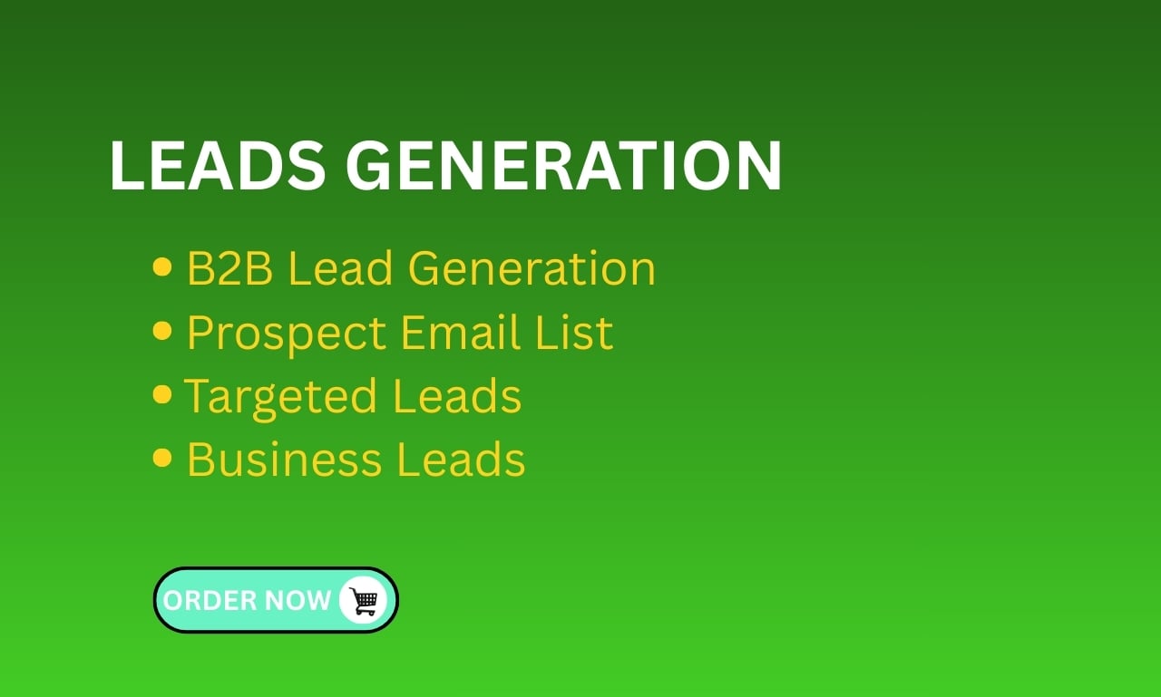 I will do b2b lead generation, prospect email list, t...