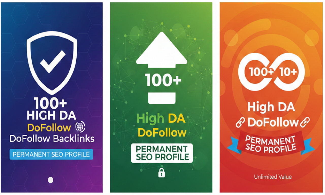 I Will Build 100+ High DA DoFollow Permanent SEO Profile Backlinks