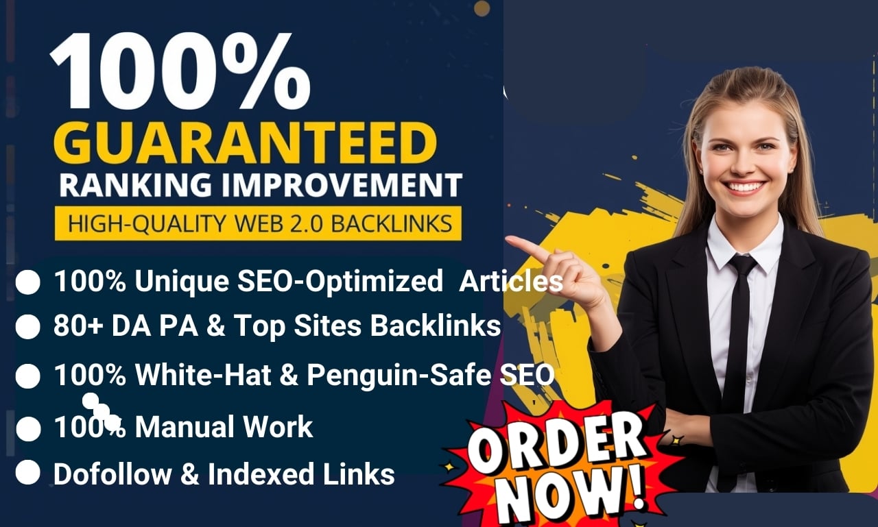 I Will Build High Authority 60 Web 2.0 Backlinks to Boost SEO Rankings & Organic Traffic