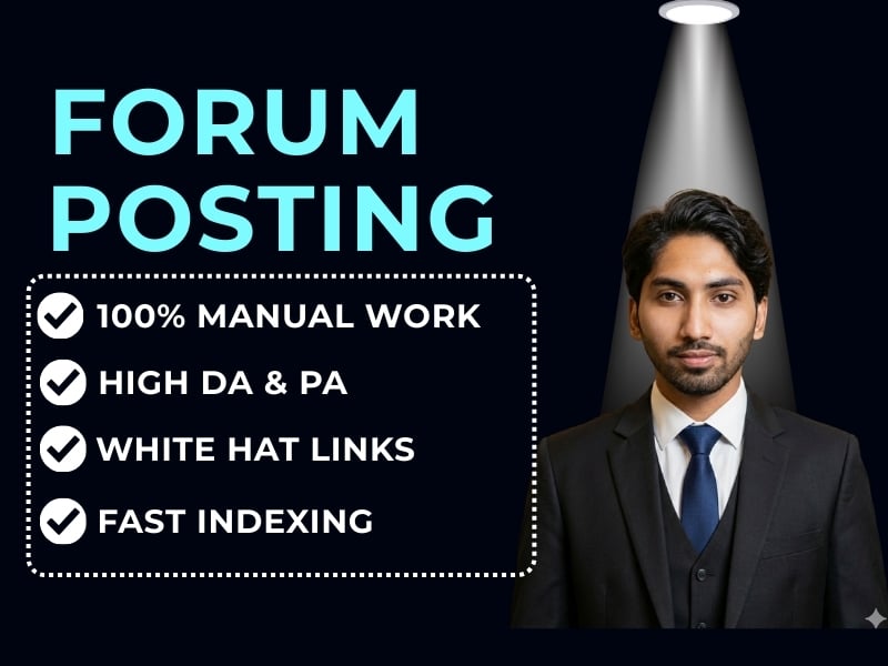 I will create powerful forum posting backlinks to boo...