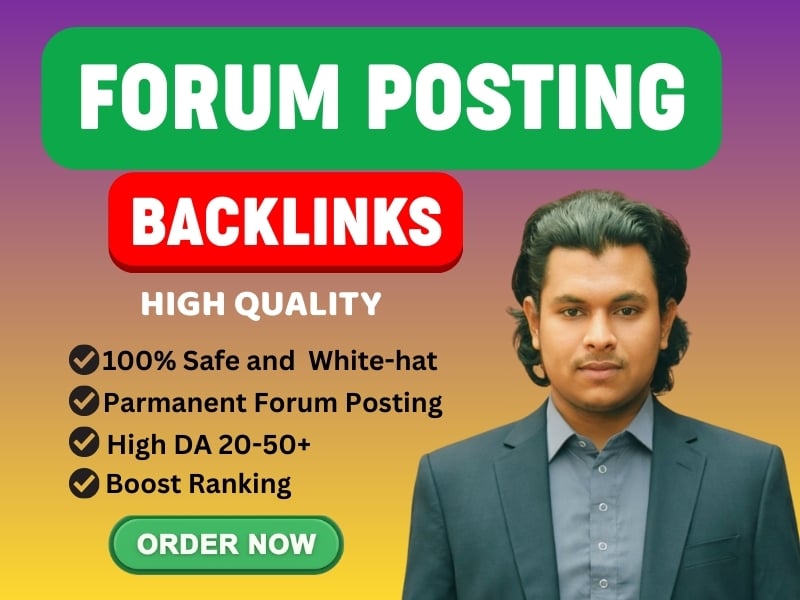 I will provide you 50 forum posting backlinks to low ...