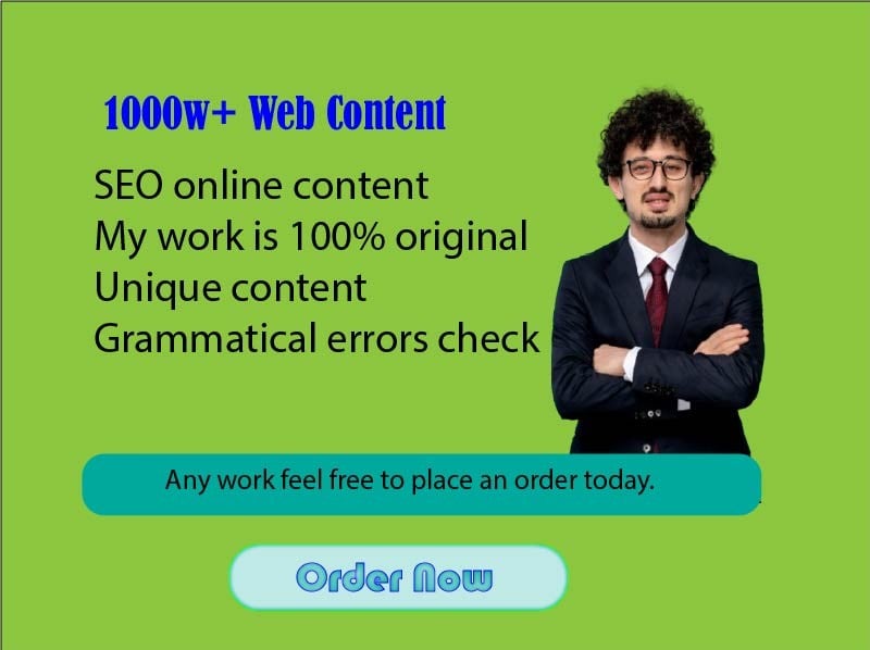 1000w+ Web Content, Content Writing with SEO Friendly