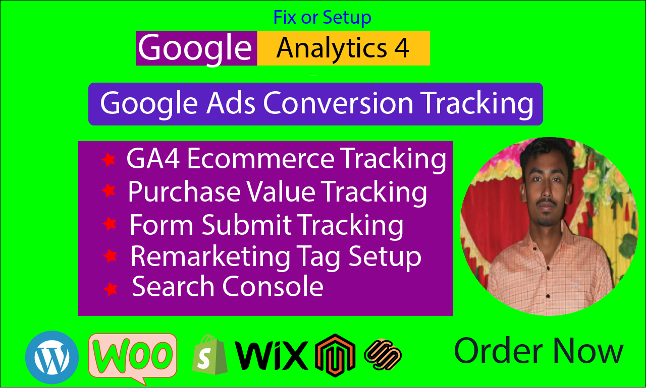I will Setup GA4 Ecommerce Tracking, tag tanager and Server Side Tracking via GTM