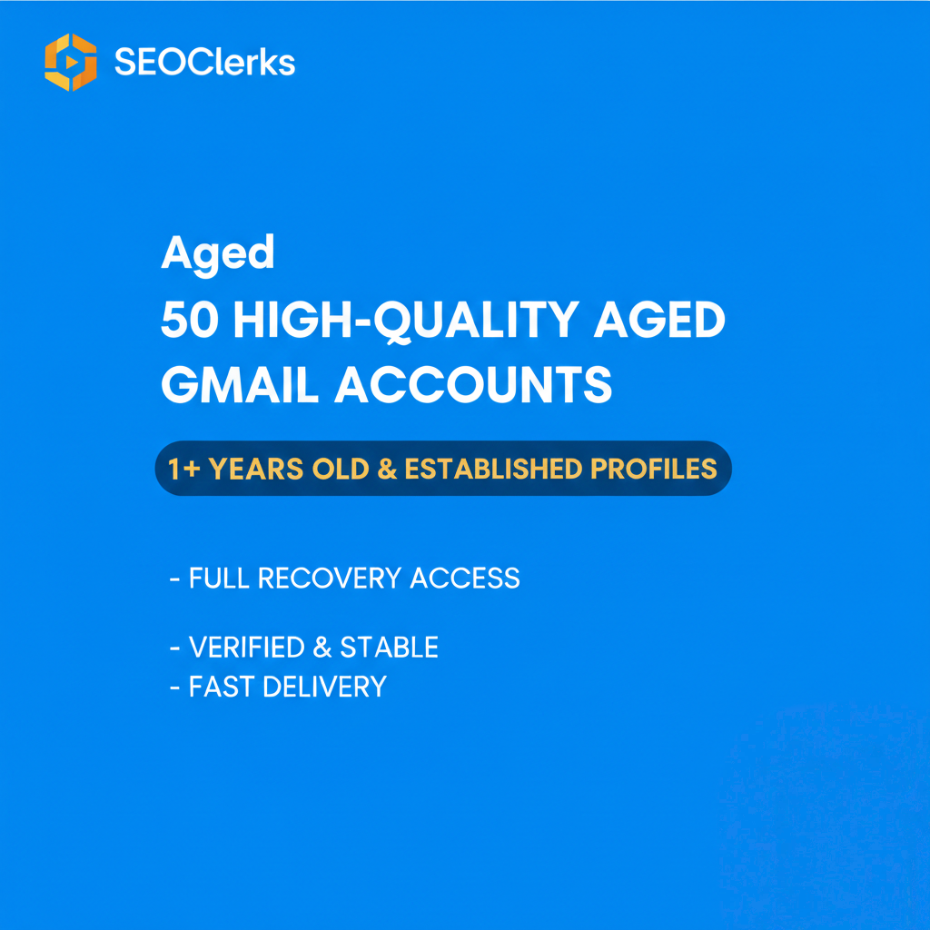 I will provide 50 high quality aged accounts for your...