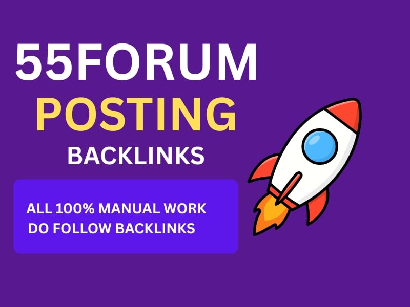 I will provide high quality forum posting backlinks t...