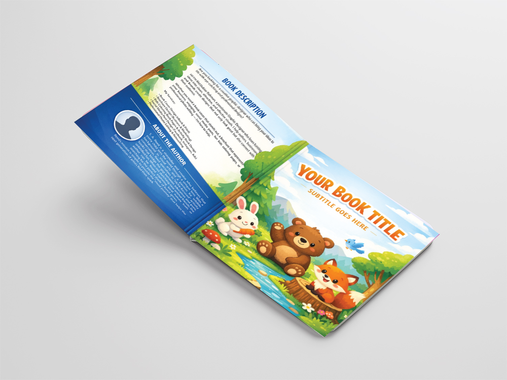 I will professional children book cover illustration and full book design