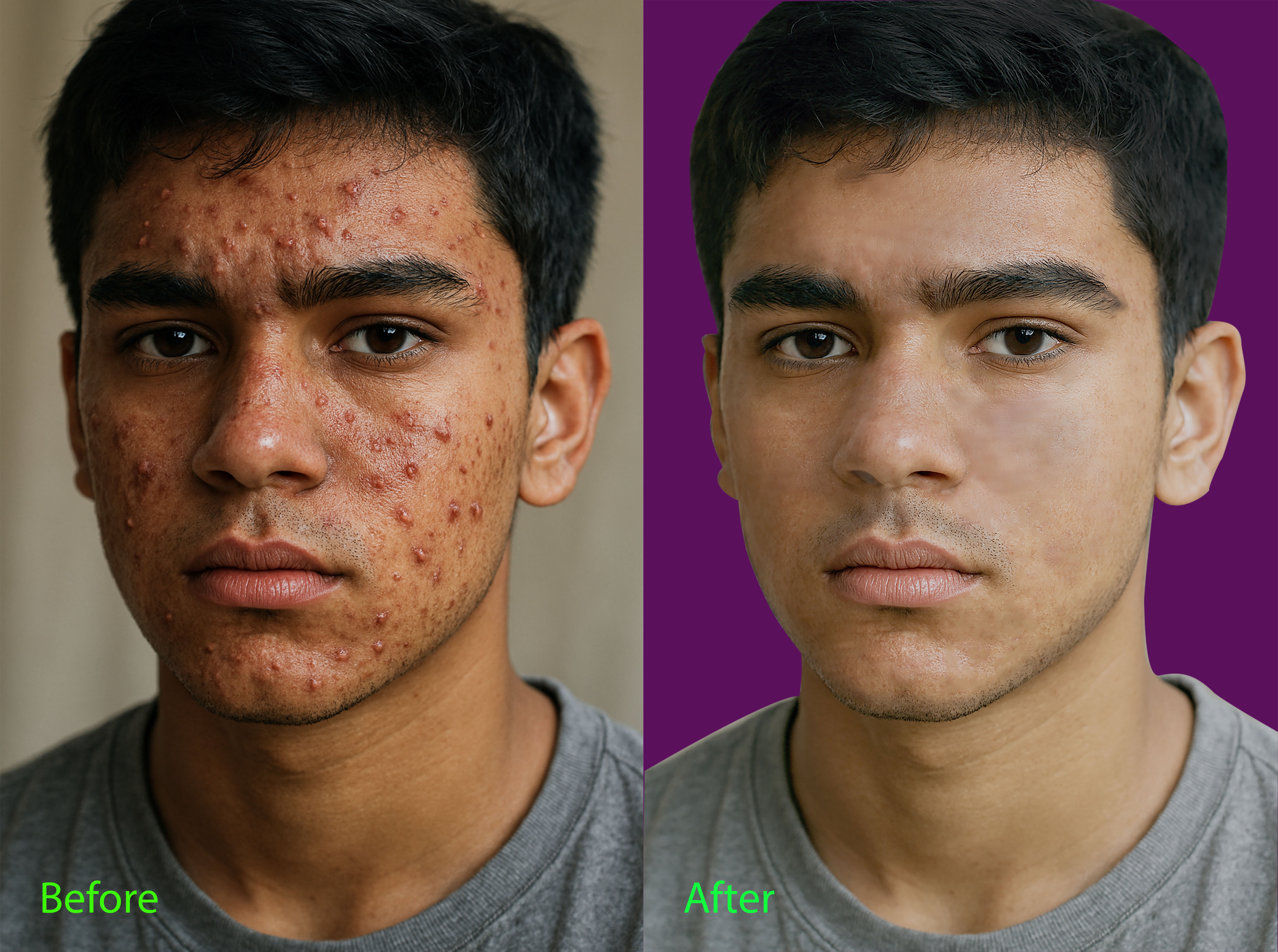 I will professional portrait retouching acne removal and beauty editing.