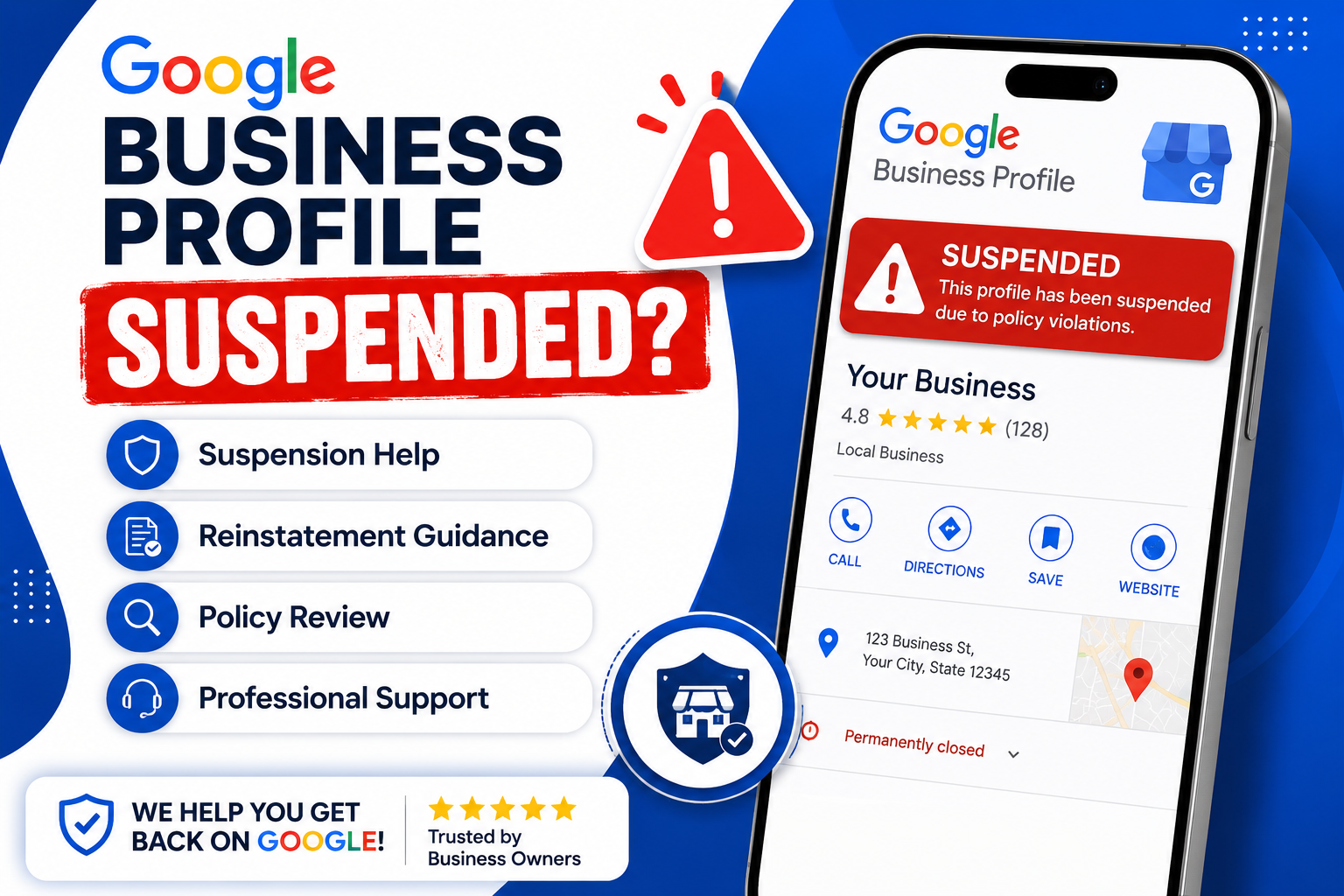 I will help recover your suspended Google Business Pr...