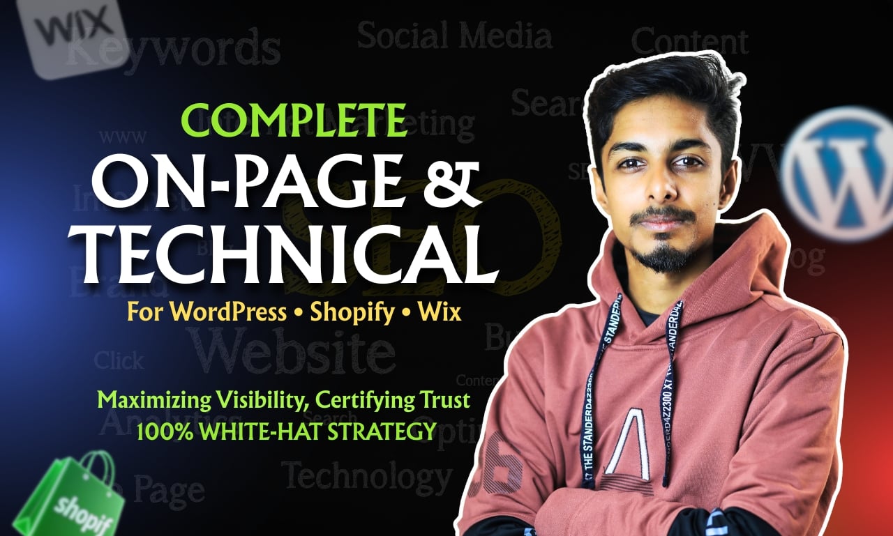  I will do Complete On-Page and Technical SEO Optimization for WordPress Shopify or Wix