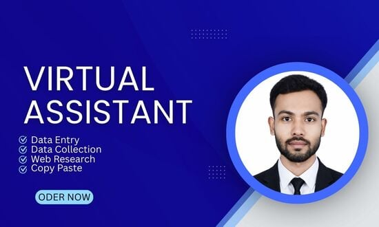 I will be your virtual assistant for data entry, data collection , copy paste, web research 
