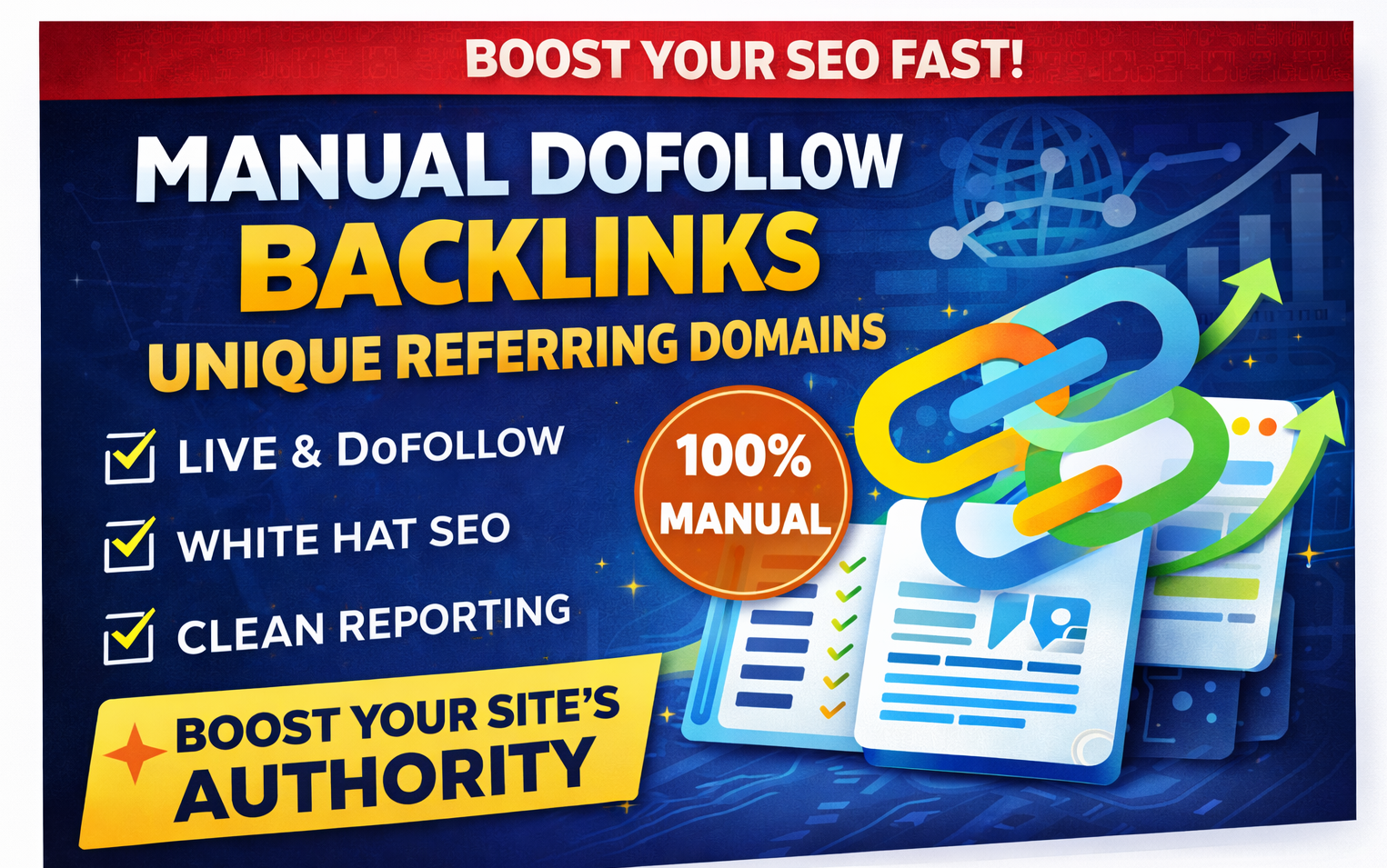 I Will Build 10 High Authority Dofollow Backlinks From Unique Referring Domains
