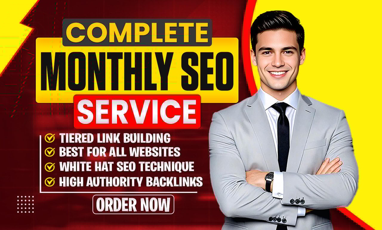 Monthly SEO Service Using Authority WhiteHat Dofollow Backlink