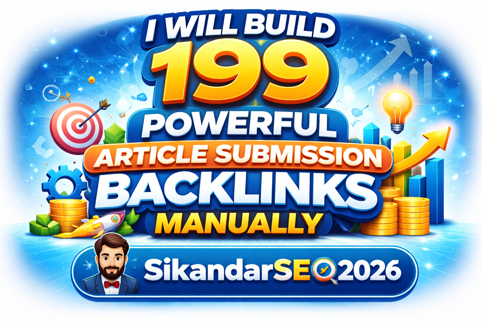 I Will Build 199 Powerful Article Submission Backlinks Manually