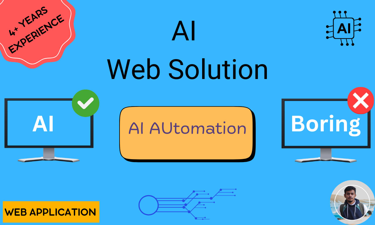 I will build AI web application, software development, full stack website development