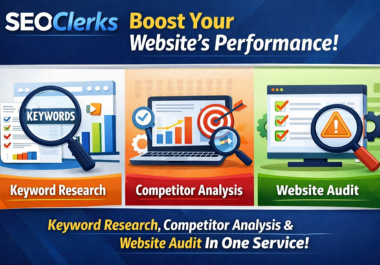 I will do Keyword Research, Competitor Analysis & Website SEO Audit