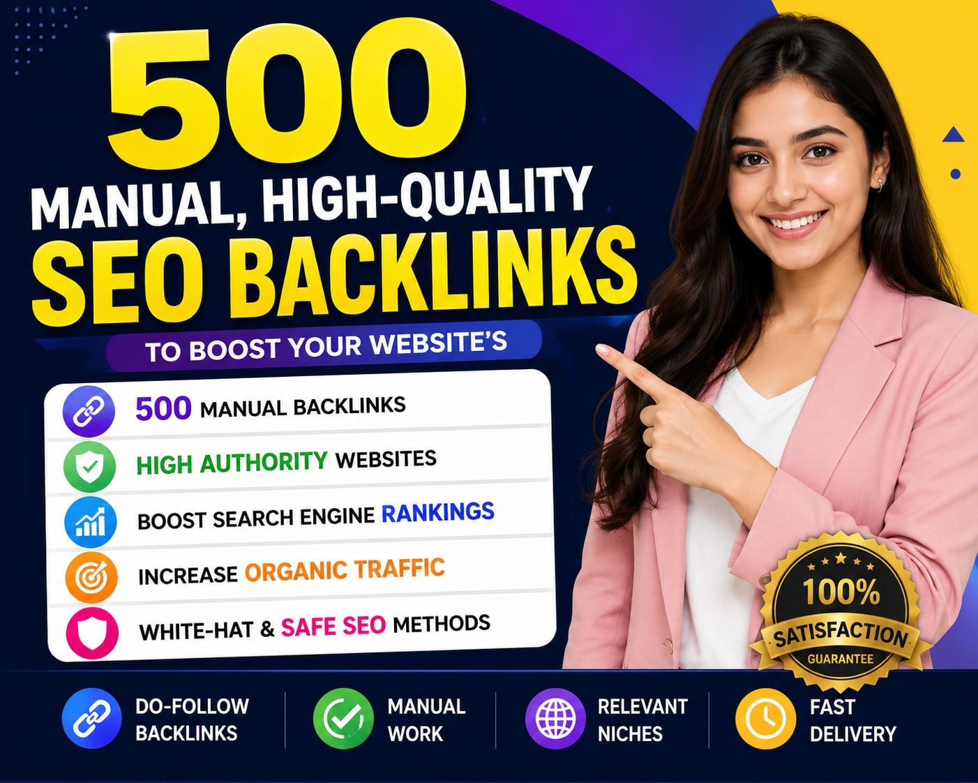I Will Create Manual 500 High Authority Quality SEO Backlinks