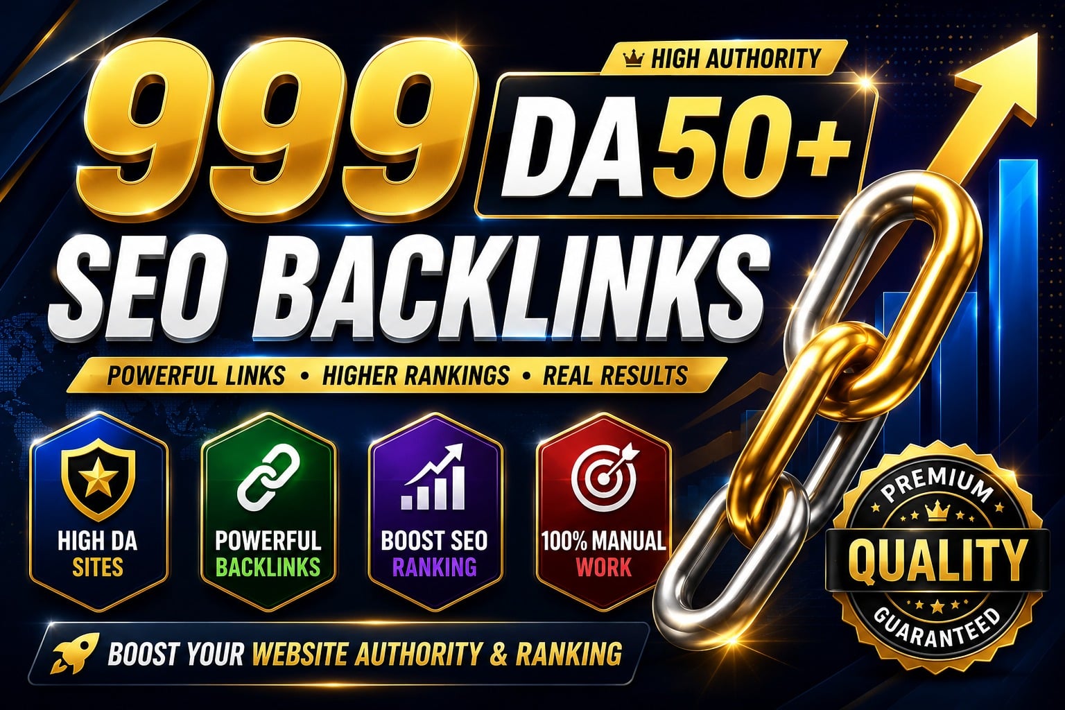 Get Powerful DA50+ Dofollow Backlinks to Boost Website Ranking & Organic Traffic