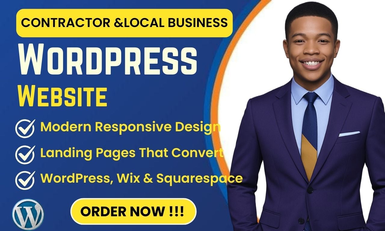 I will build a modern construction or contractor website for roofing, HVAC, real estate